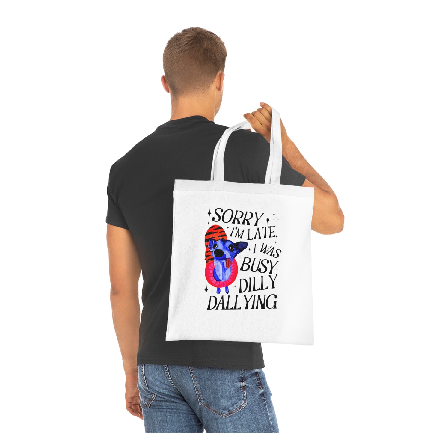 Italian Greyhound Cotton Tote - Eco-Friendly Bag, Funny Tote, Gift for Friends, Reusable Shopping Bag, Artwork Tote