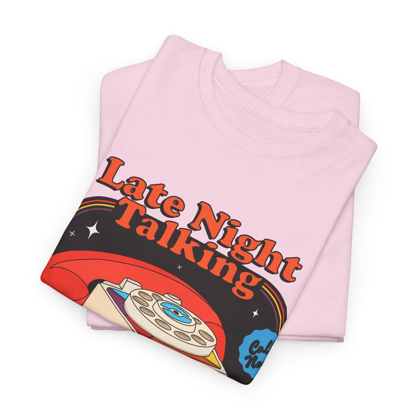 Harry Styles Inspired Graphic T-Shirt - "Late Night Talking" Retro Phone Design