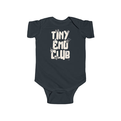 Tiny Emo Club Infant Bodysuit — Cute Goth Baby Onesie