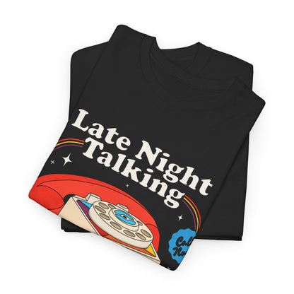 Harry Styles Inspired Graphic T-Shirt - "Late Night Talking" Retro Phone Design