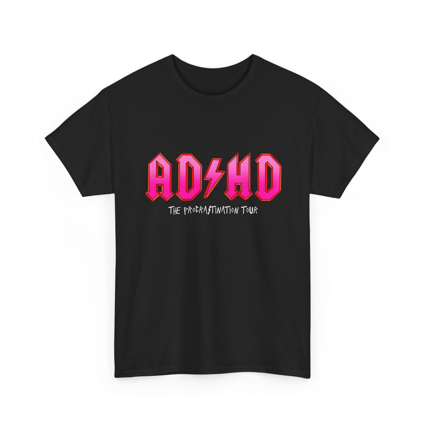 ADHD Rock Band Tee — 'The Procrastination Tour' Graphic T‑Shirt