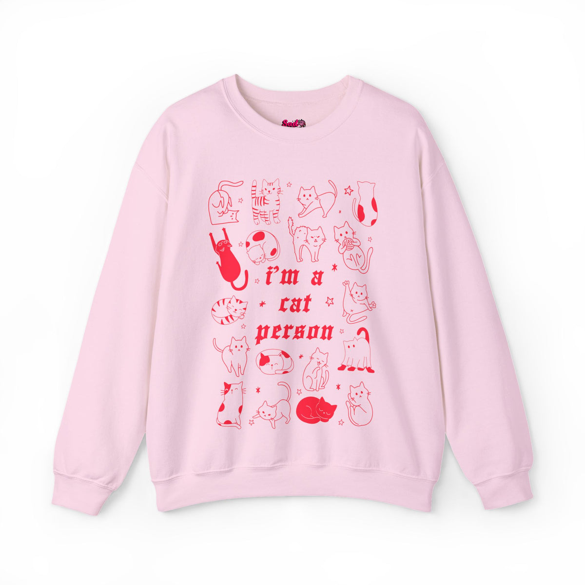 Copy of Dog Person Crewneck Sweatshirt - Cute Red Dog Faces Graphic/