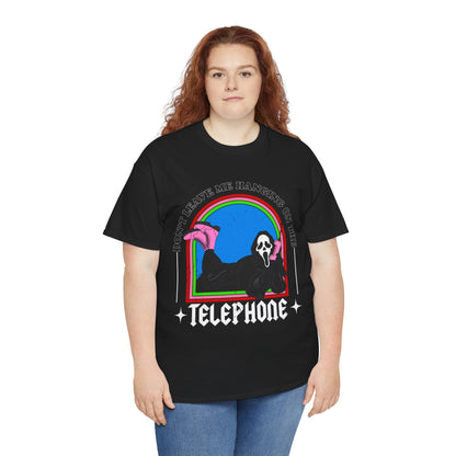 "Hanging on the Telephone" Ghost Masked Slasher Film-Inspired Graphic Tee