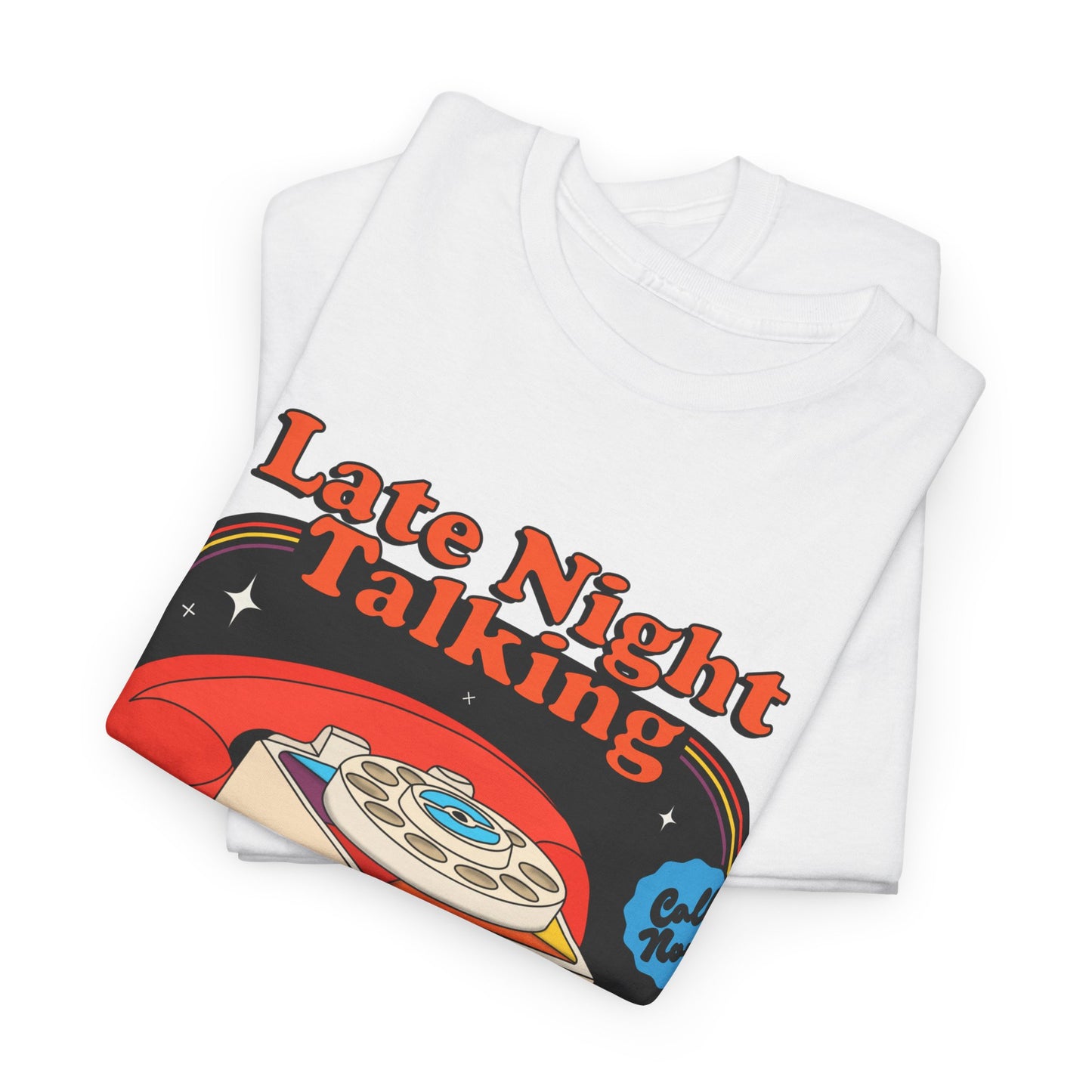 Harry Styles Inspired Graphic T-Shirt - "Late Night Talking" Retro Phone Design