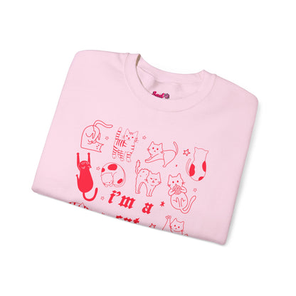Copy of Dog Person Crewneck Sweatshirt - Cute Red Dog Faces Graphic/