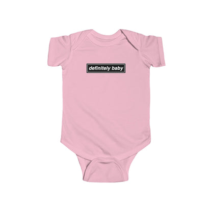 Definitely Baby Bodysuit | Cute Baby Clothes, Infant Apparel, Gift for New Parents, Baby Shower Gift, Trendy Baby Outfit
