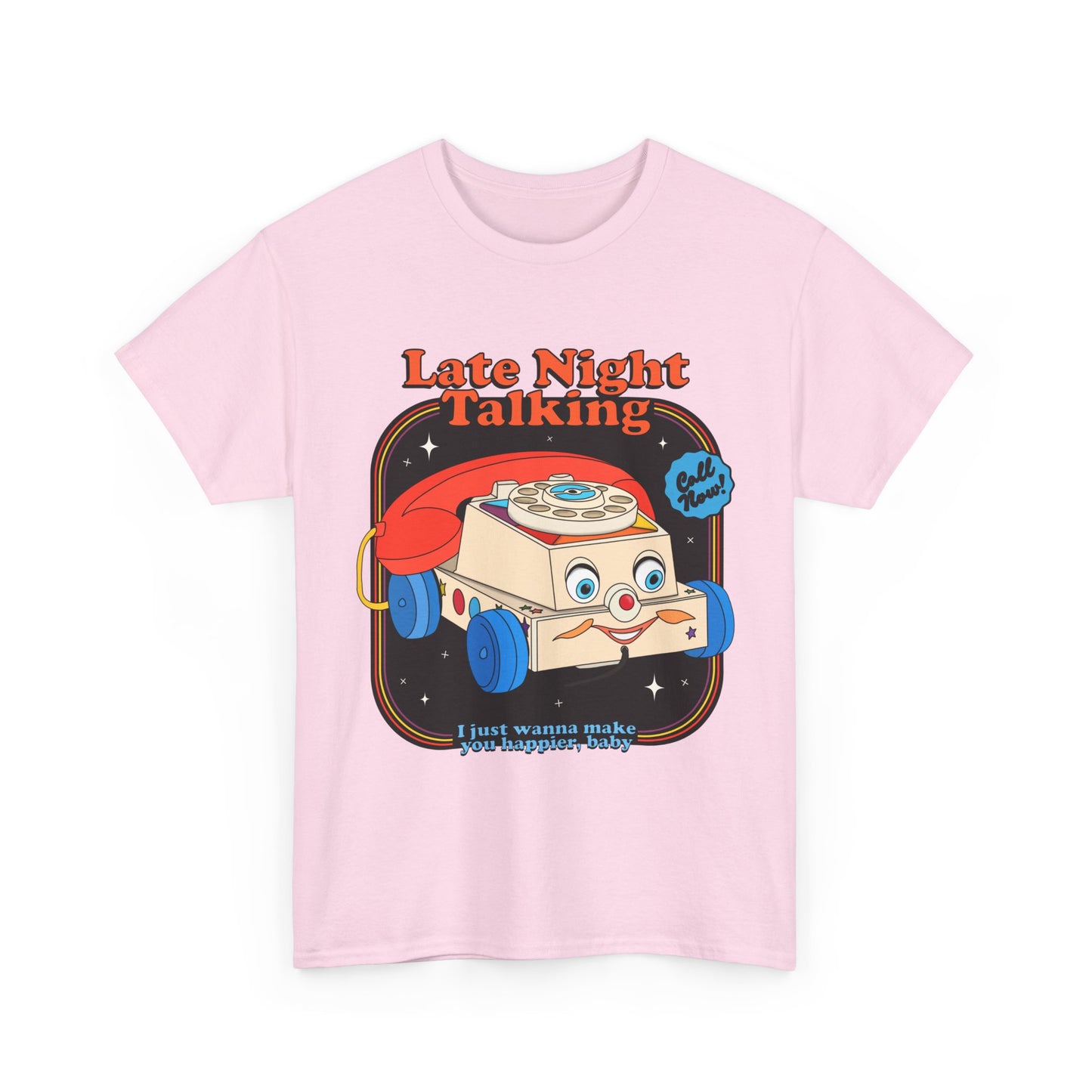 Harry Styles Inspired Graphic T-Shirt - "Late Night Talking" Retro Phone Design