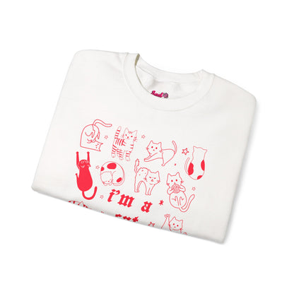 Copy of Dog Person Crewneck Sweatshirt - Cute Red Dog Faces Graphic/
