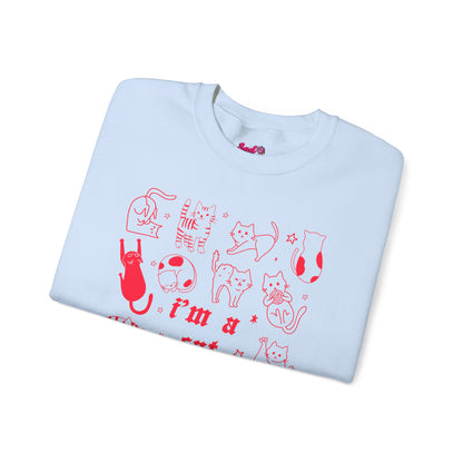 Copy of Dog Person Crewneck Sweatshirt - Cute Red Dog Faces Graphic/