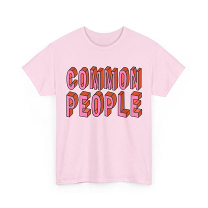 Common People Graphic Tee - Unisex Heavy Cotton Shirt, Trendy Apparel, Casual Wear, Gift for Friends, Streetwear Style