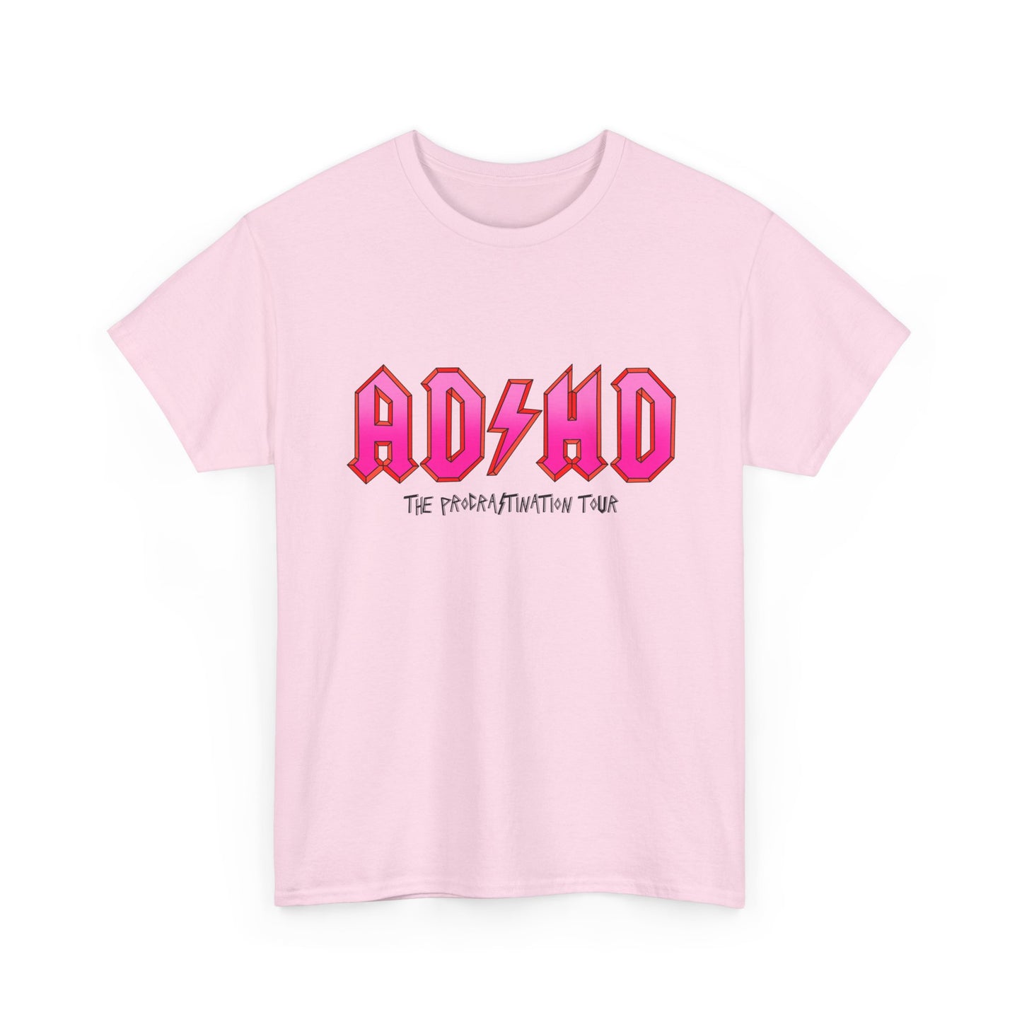 ADHD Rock Band Tee — 'The Procrastination Tour' Graphic T‑Shirt