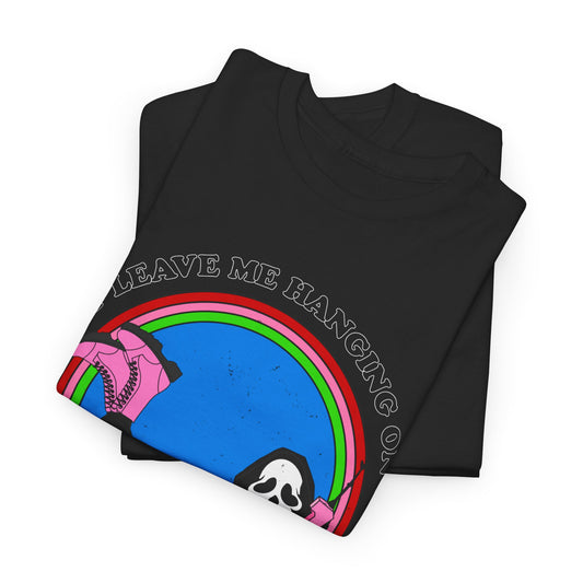 "Hanging on the Telephone" Ghost Masked Slasher Film-Inspired Graphic Tee