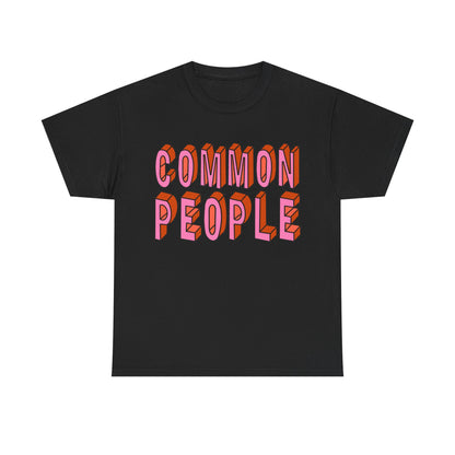 Common People Graphic Tee - Unisex Heavy Cotton Shirt, Trendy Apparel, Casual Wear, Gift for Friends, Streetwear Style
