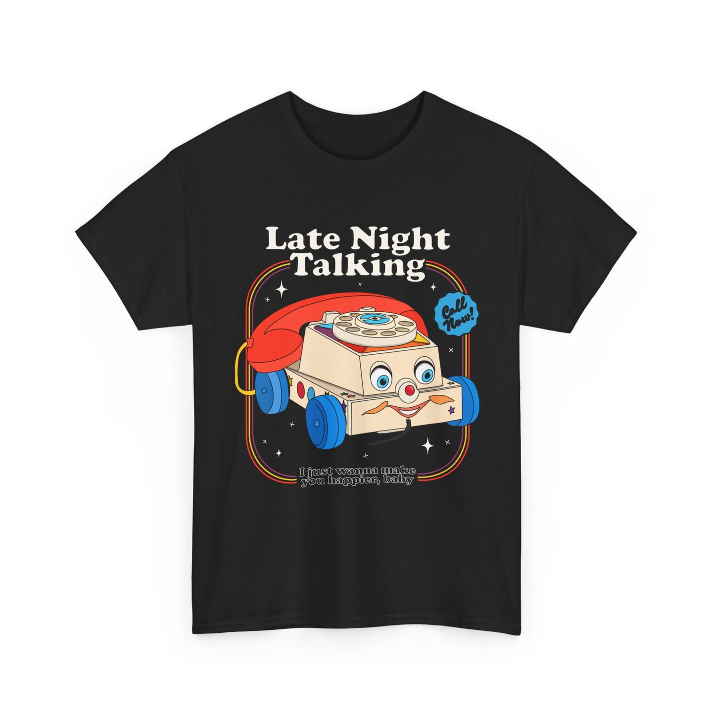Harry Styles Inspired Graphic T-Shirt - "Late Night Talking" Retro Phone Design