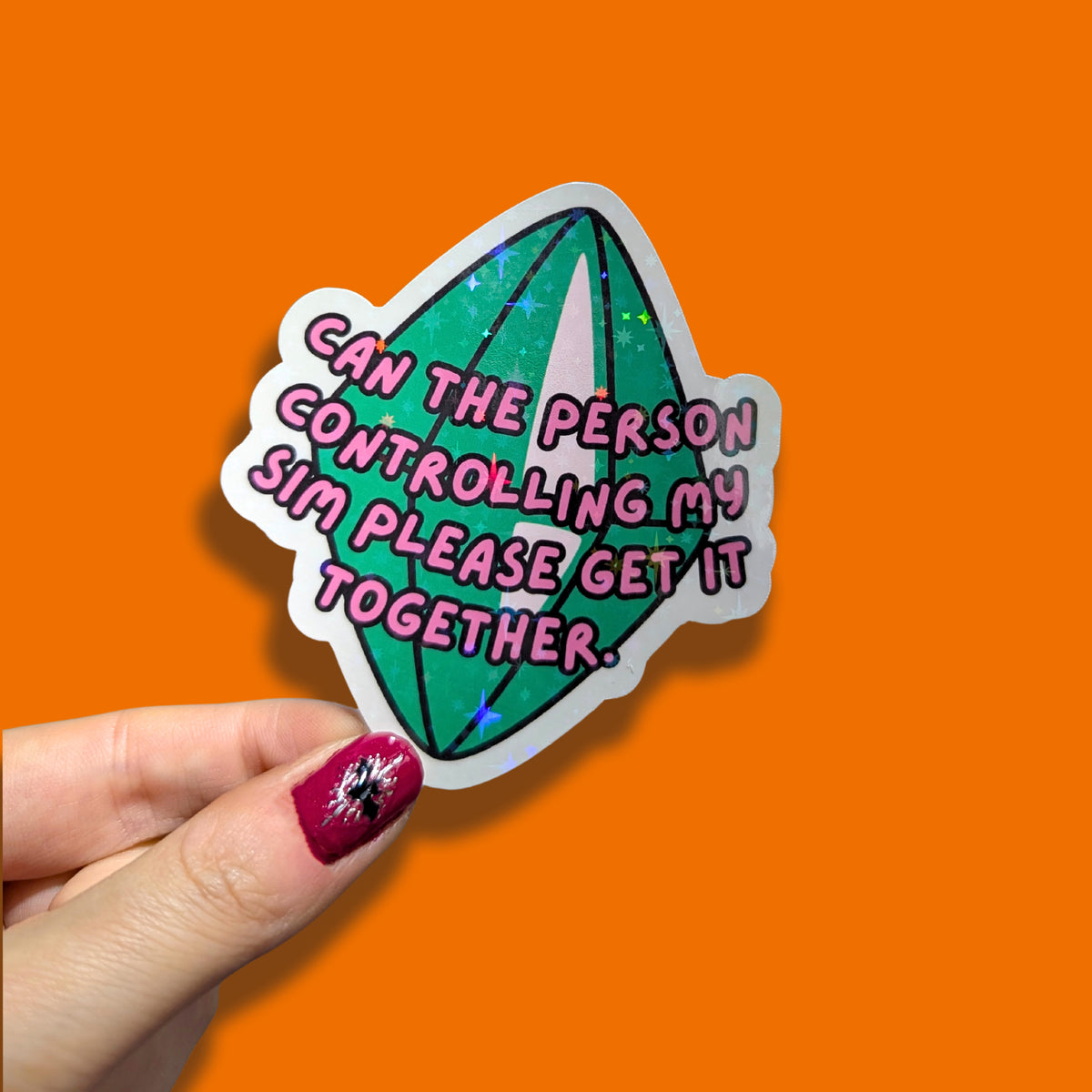 Get It Together Sims Holographic Sticker
