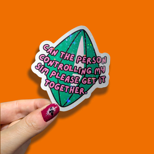 Get It Together Sims Holographic Sticker
