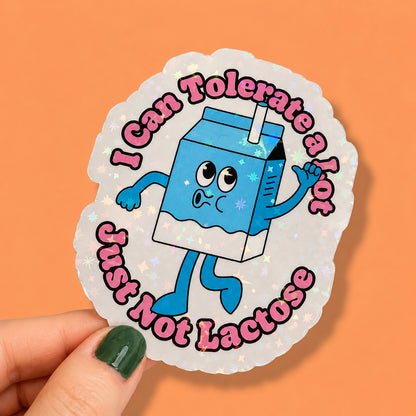 Lactose Intolerant Sticker | Relatable Stickers | Alternative Vinyl Stickers | ADHD | Neurospicy | Sad Disco Club