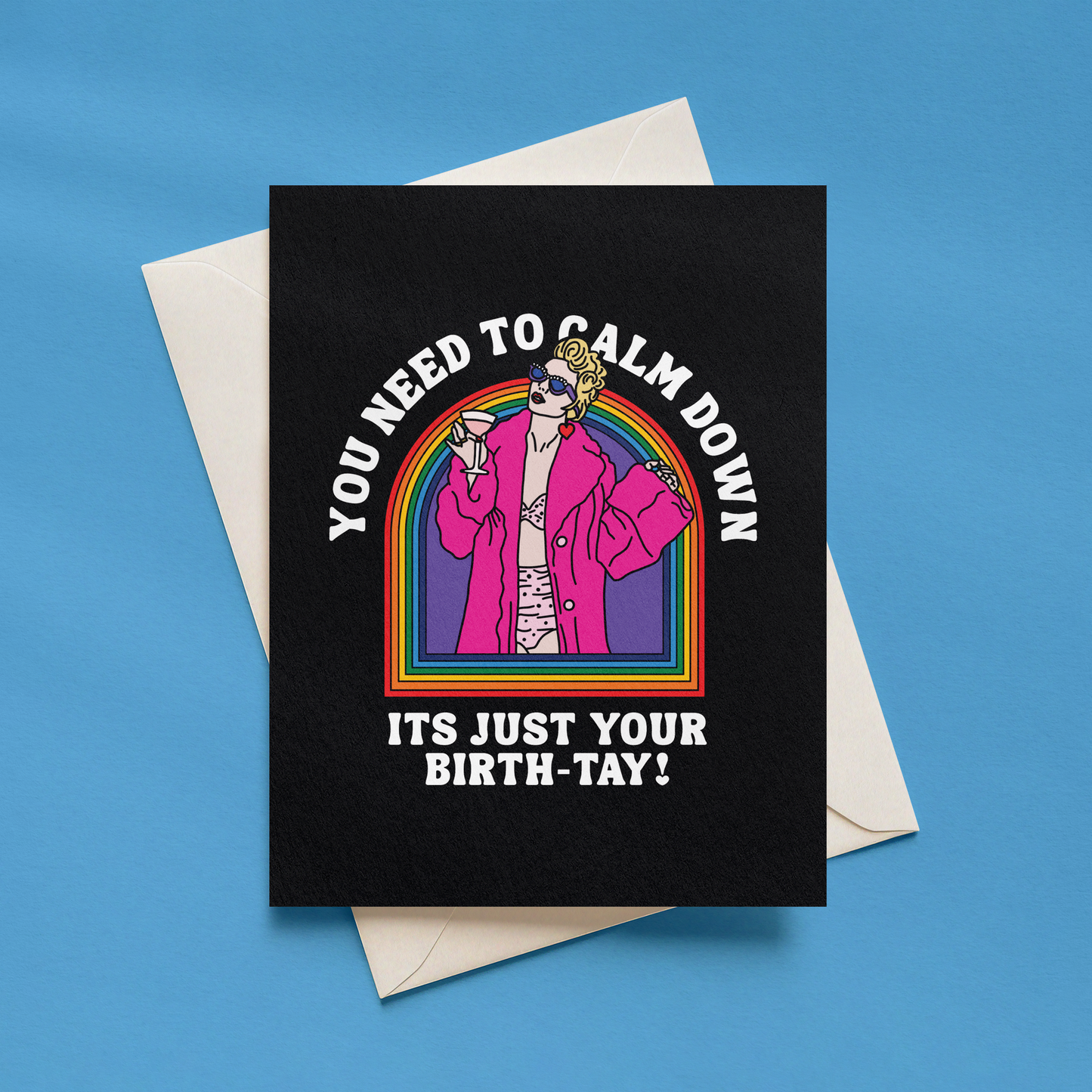 You Need To Calm Down, It's Just Your Birth-Tay! Card | Funny Taylor-Inspired Birthday Card | Alternative Birthday Card