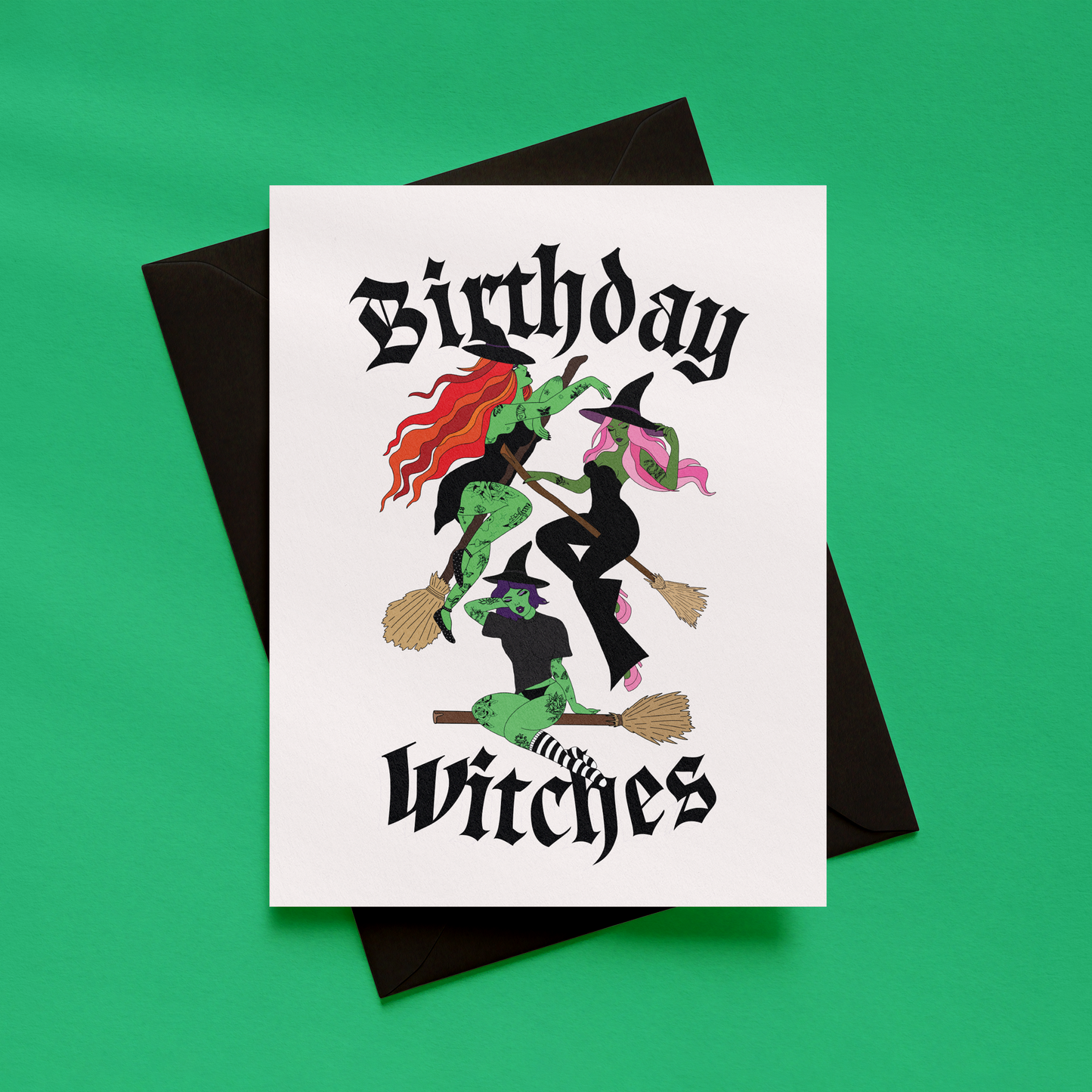 Birthday Witches Card | Funny Witch Birthday Card | Alternative Gothic Birthday Card