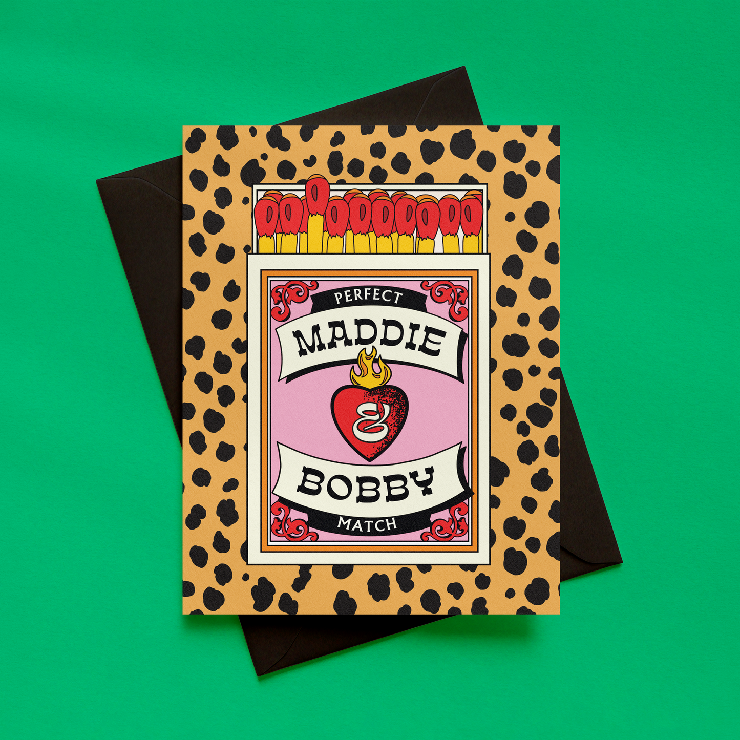 Personalised Perfect Match Card | Alternative Anniversary Card | Custom Couples Card