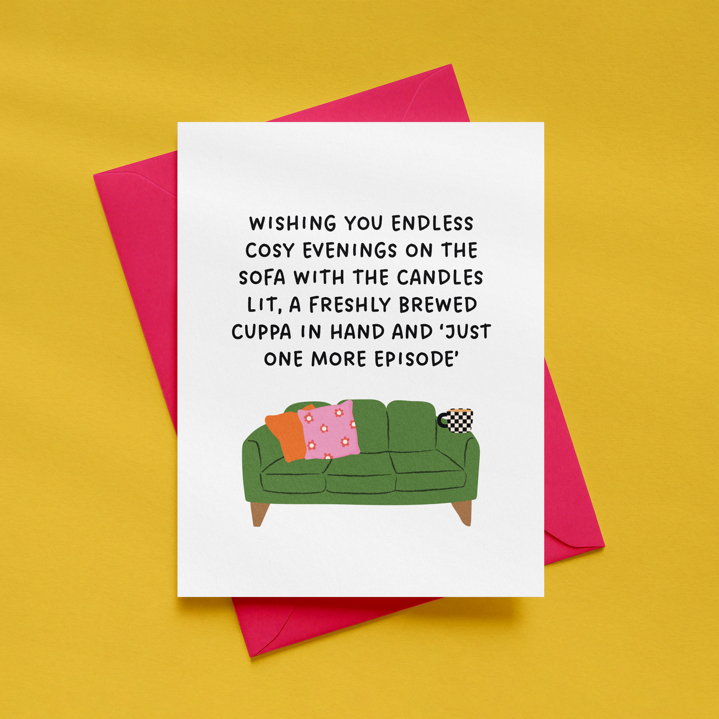 Wishing You Endless Cosy Evenings Card | Cosy Greetings Card | Thinking of You Card | New Home Card