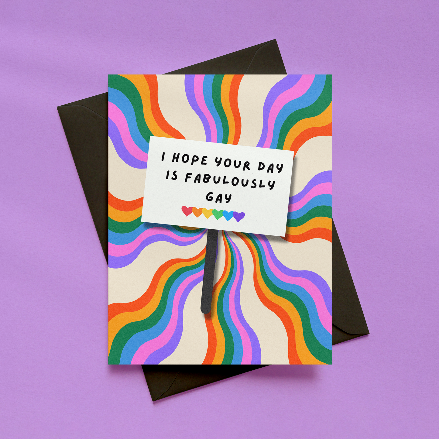 I Hope Your Day Is Fabulously Gay Card | LGBTQ+ Birthday Card | Pride Card