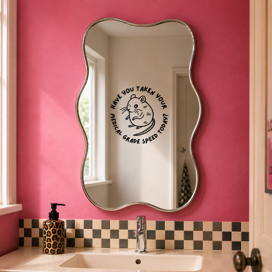 Have You Taken Your Medical Grade Speed Today? Meds Reminder Mirror Decal