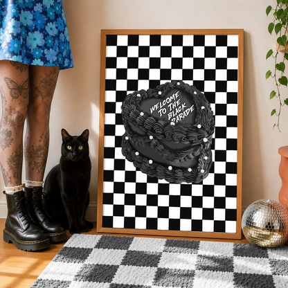 Welcome to the Black Parade Cake | Elder Emo Wall Art Print
