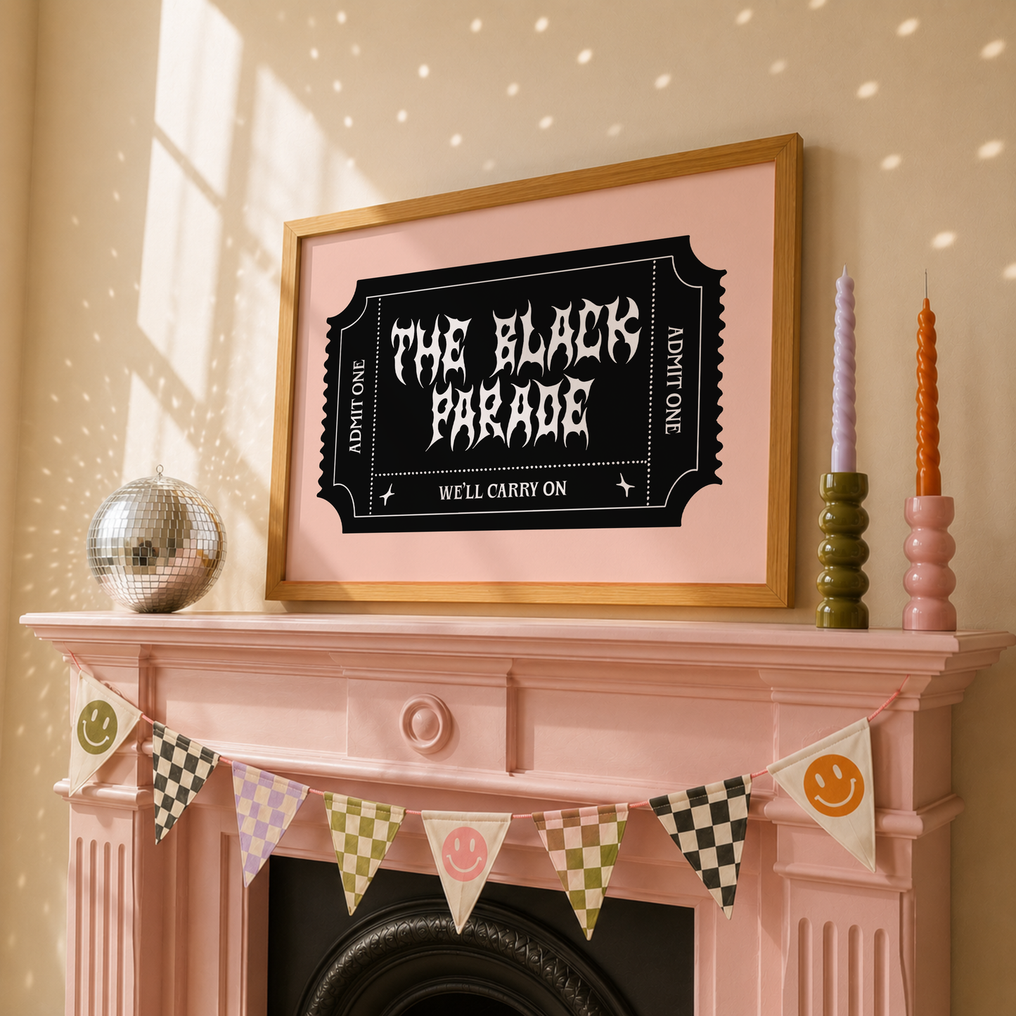 The Black Parade Ticket | Elder Emo Wall Art Print