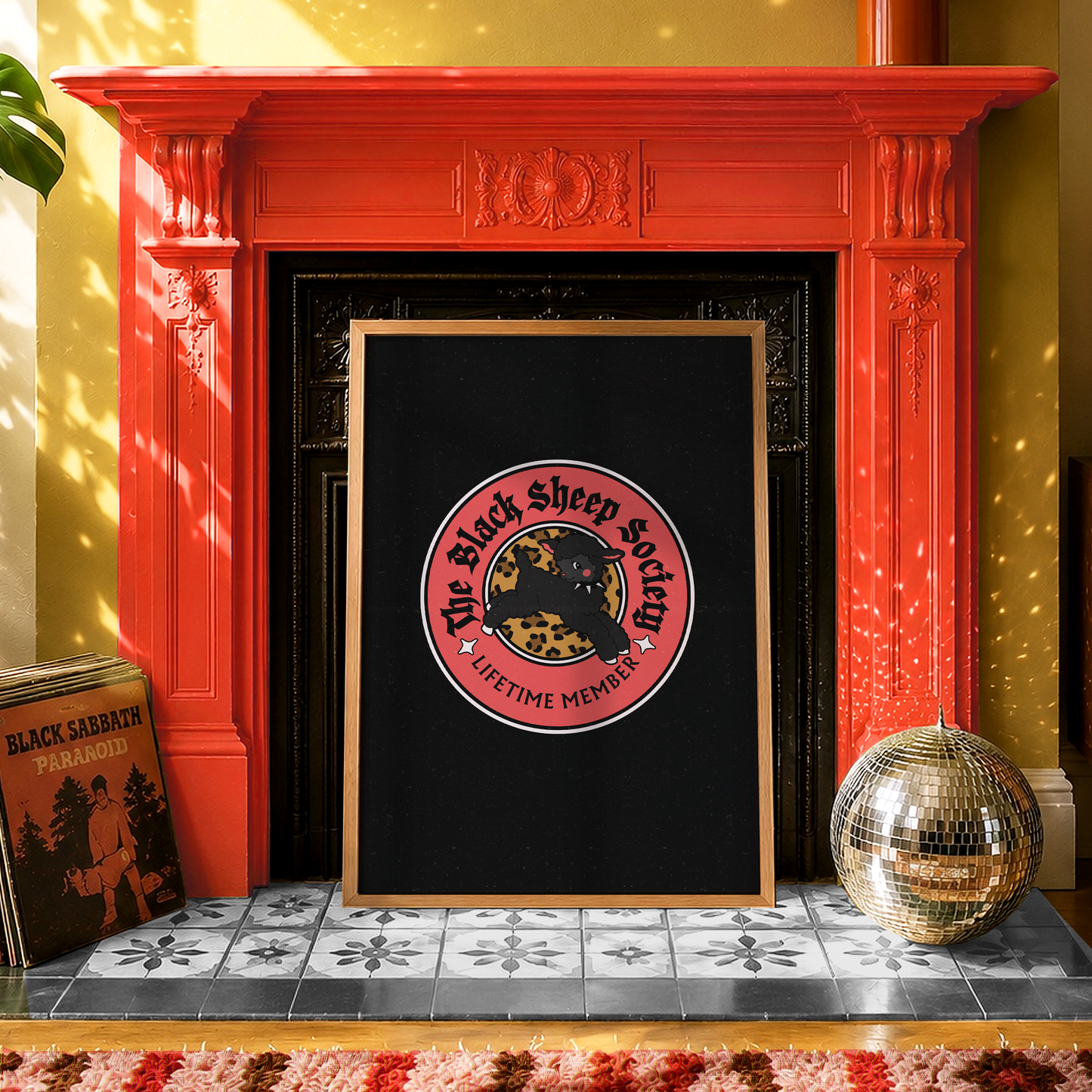 The Black Sheep Society Print | Elder Emo Wall Art | Alternative Gothic Decor | Introvert Gift