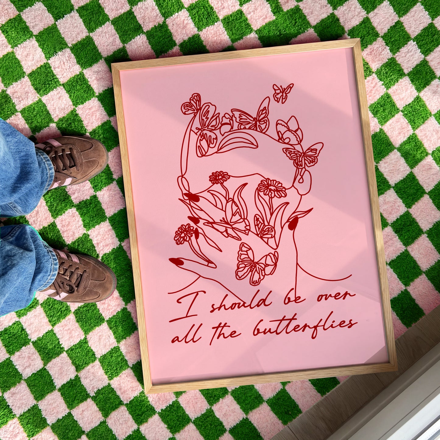 I Should Be Over All The Butterflies | Elder Emo Wall Art Print