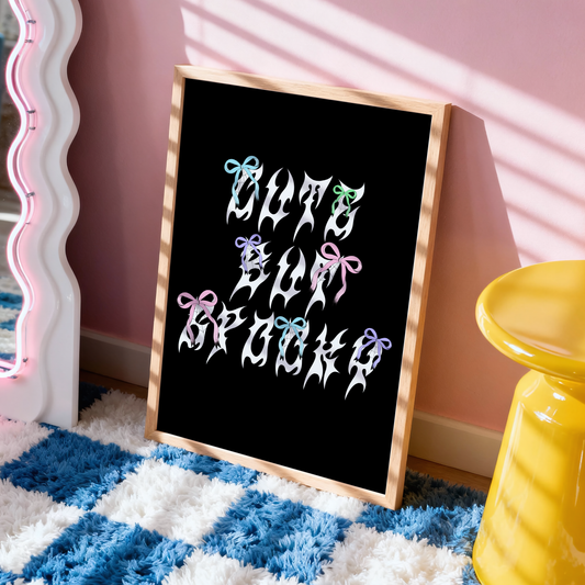 Cute But Spooky | Pastel Goth Alternative Wall Art Print