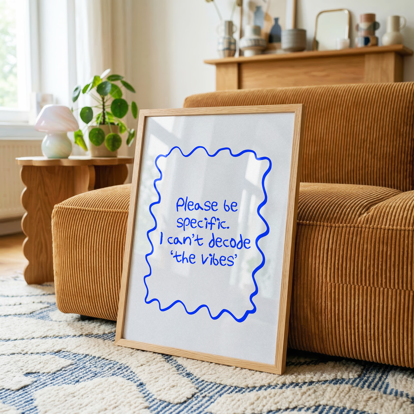 I Can't Decode The Vibes Print | ADHD & Autism Wall Art | Neurodivergent Decor