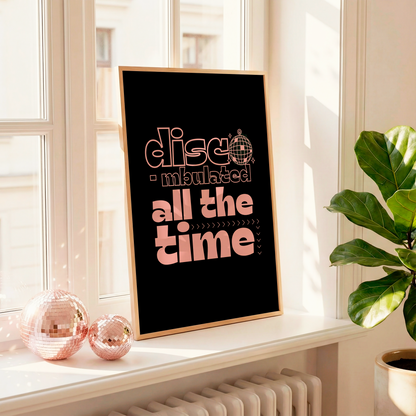 Discombobulated All The Time Print | ADHD Wall Art | Neurodivergent Dopamine Decor