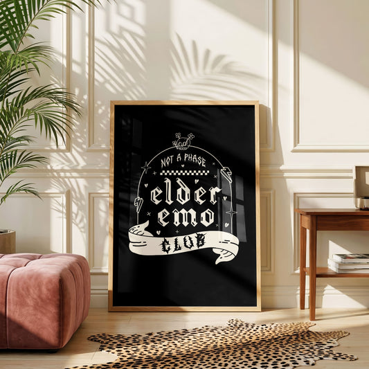 Elder Emo Club | Alternative Wall Art Print