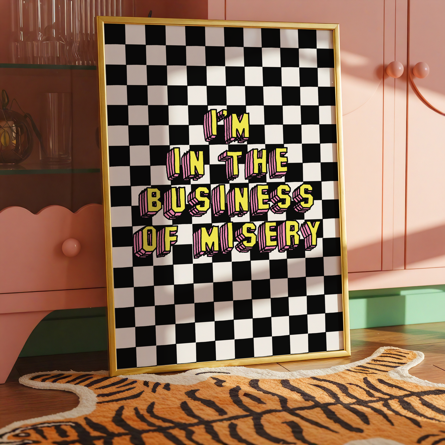 I'm In The Business Of Misery | Elder Emo Wall Art Print