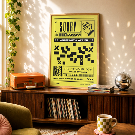 Sorry You're Not A Winner | Alternative Gig Poster Wall Art Print