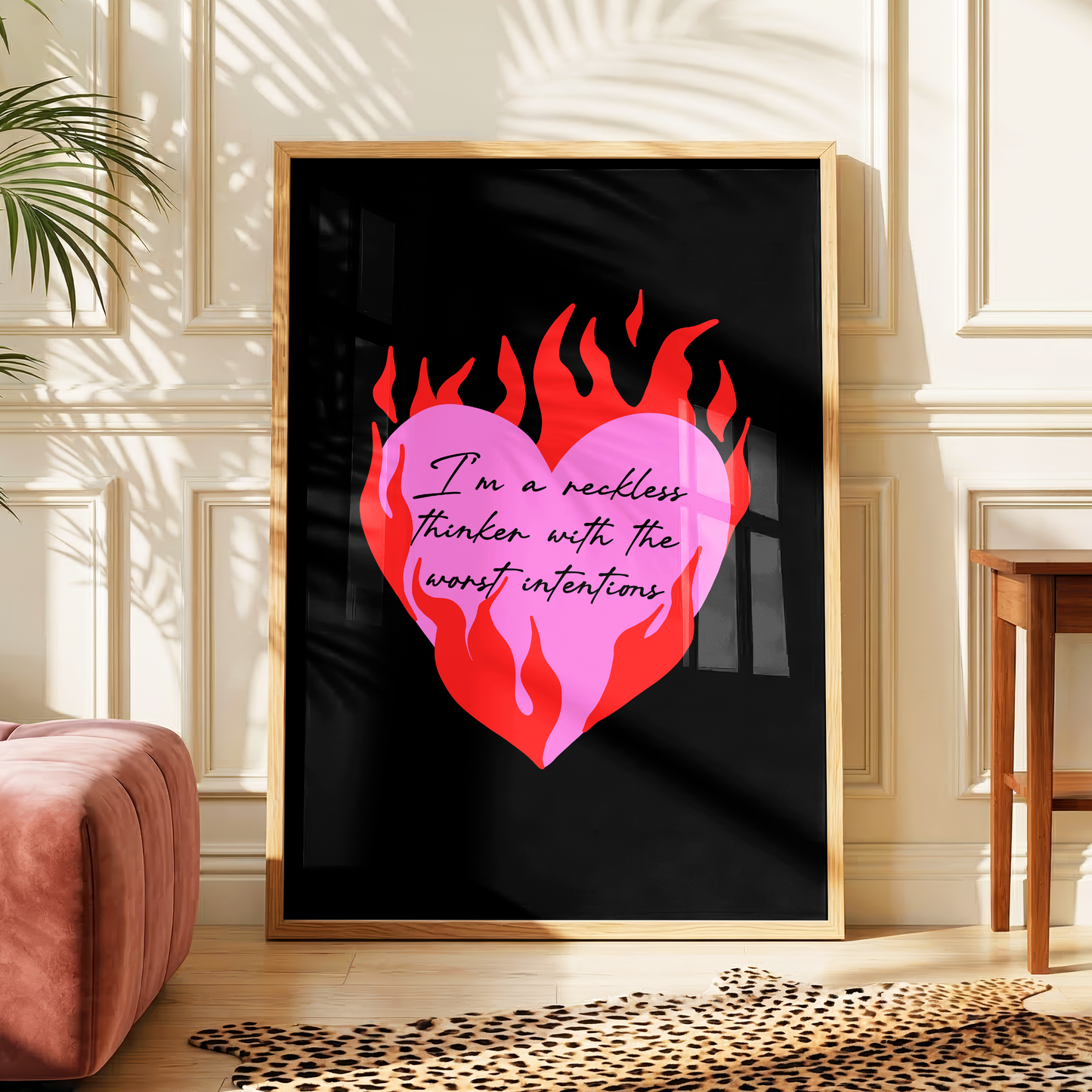 Reckless Thinker Print | Alternative Wall Art | Pop Punk Inspired Decor