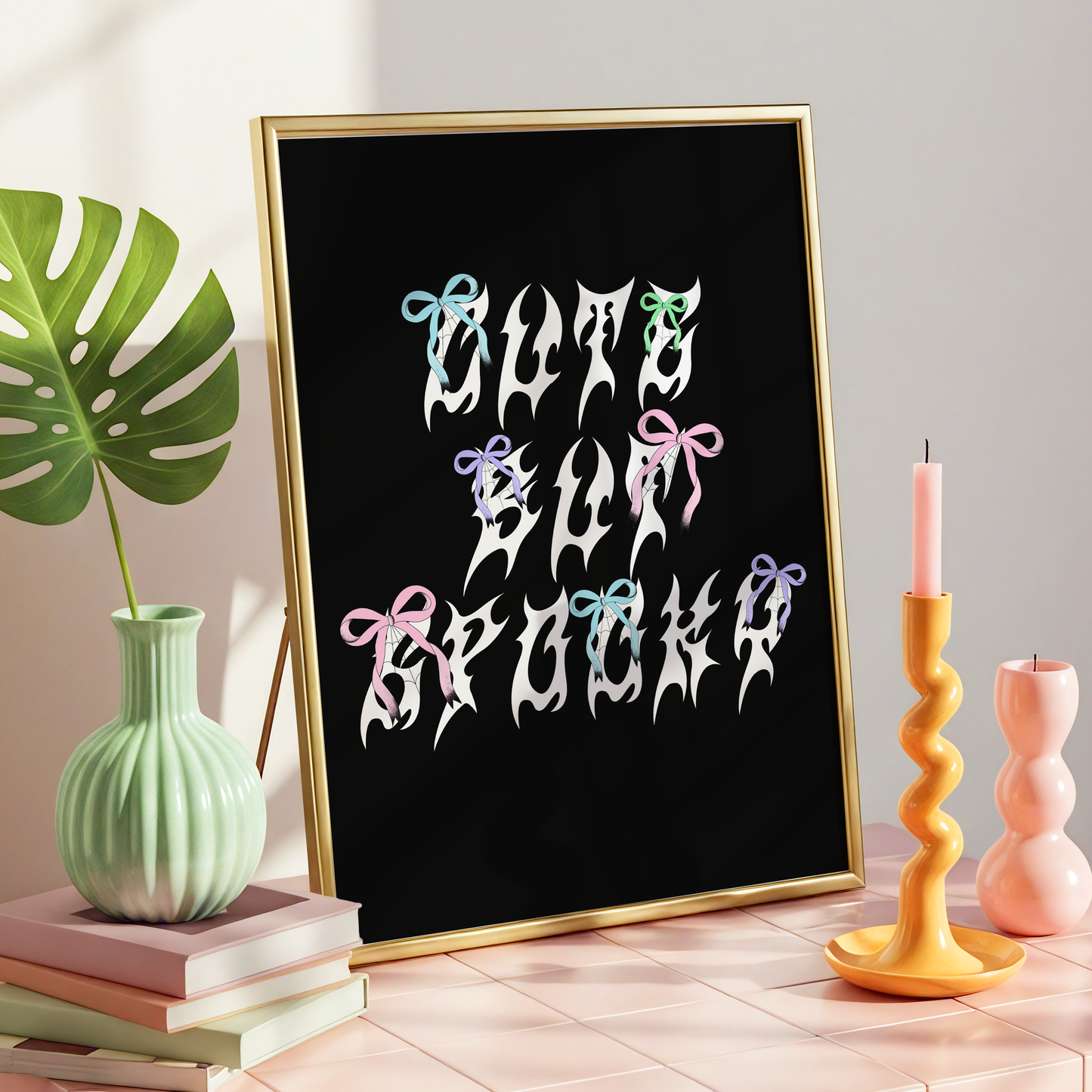 Cute But Spooky | Pastel Goth Alternative Wall Art Print