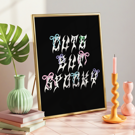 Cute But Spooky | Pastel Goth Alternative Wall Art Print