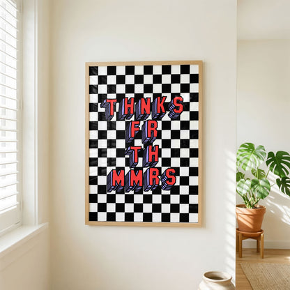 Thnks Fr Th Mmrs Print | Pop Punk Wall Art | Elder Emo Decor