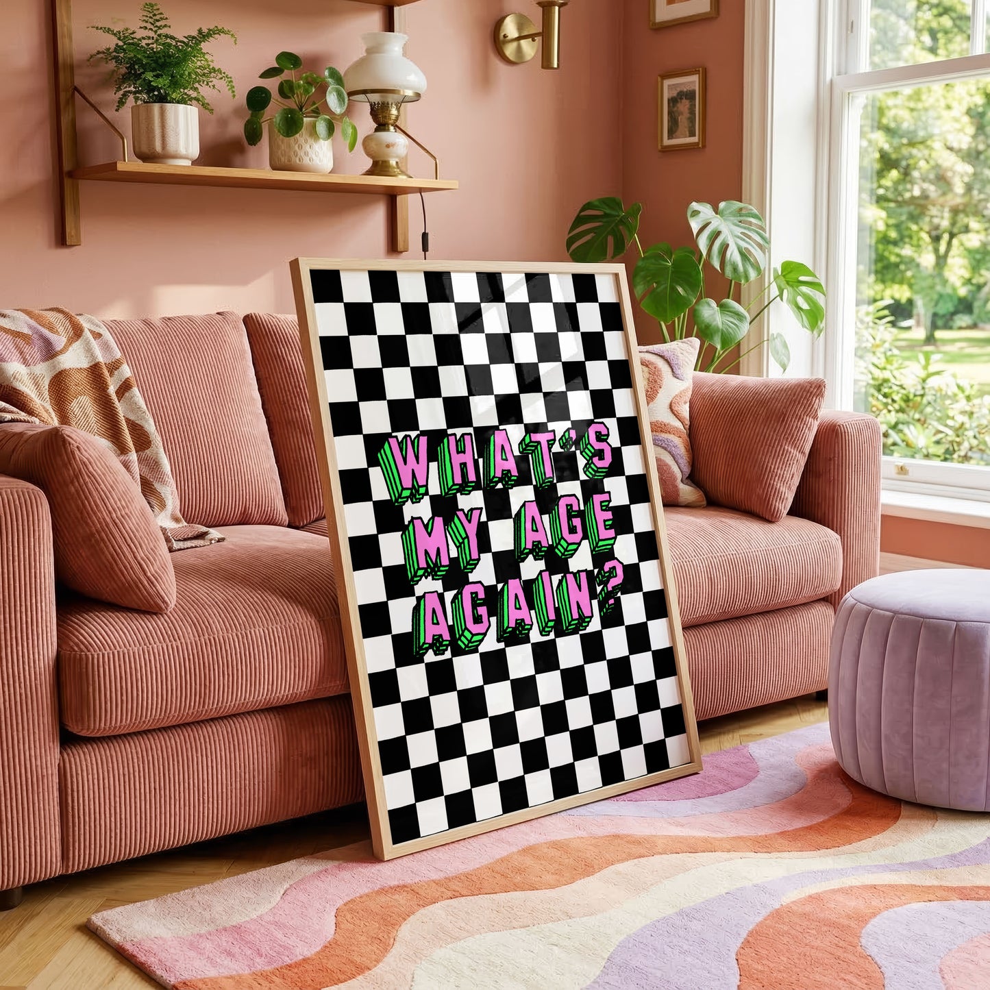 What's My Age Again? | Pop Punk Elder Emo Inspired Wall Art Print