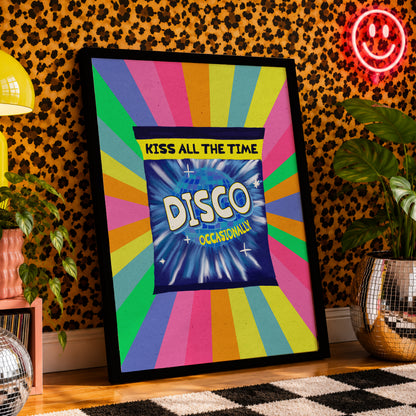 Disco Occasionally Print | Harry Inspired Wall Art | Dopamine Decor | Disco Poster