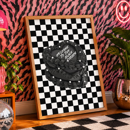 Welcome to the Black Parade Cake | Elder Emo Wall Art Print