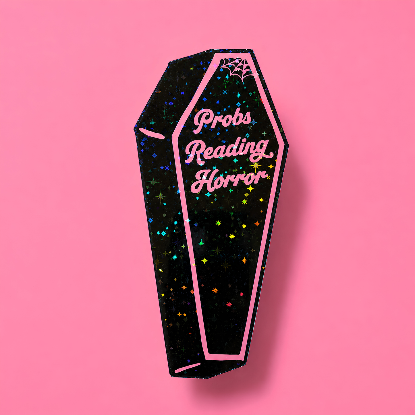 Probs Reading Horror Bookmark | Funny Horror Bookmark | Gothic Coffin Bookmark | Horror Book Lover Gift | Double-Sided Bookmark