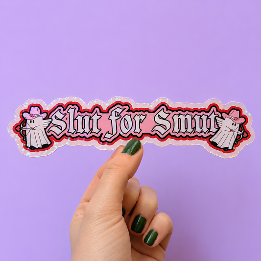Slut For Smut Bookmark | Funny Smut Bookmark | Romance Reader Gift | BookTok Bookmark | Double-Sided Bookmark