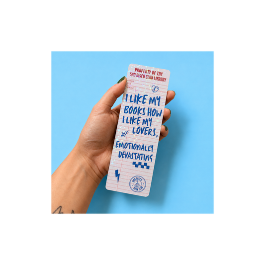 I Like My Books How I Like My Lovers Bookmark | Funny Book Lover Bookmark | Anti-Social Library Gift | Double-Sided Bookmark