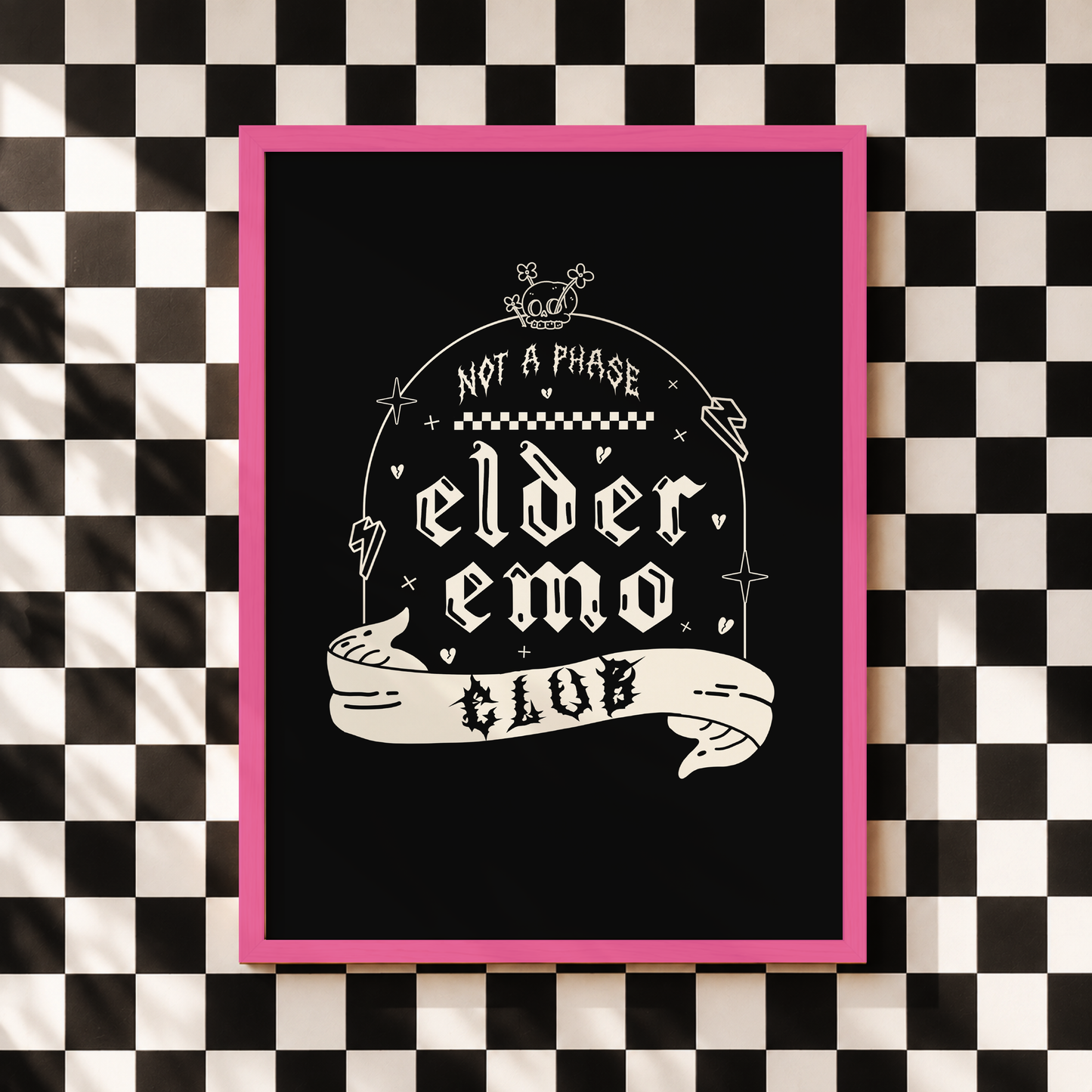 Elder Emo Club | Alternative Wall Art Print