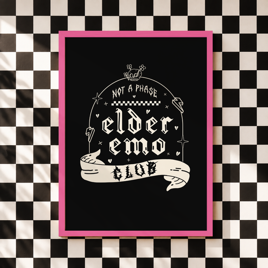 Elder Emo Club | Alternative Wall Art Print