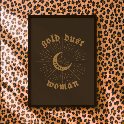 Gold Dust Woman Witchy Print